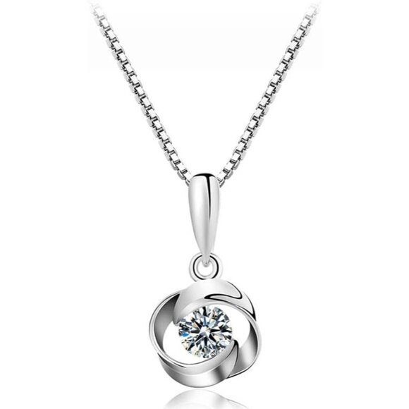 Granddaughter Necklace Gifts from Grandma, Silver Interlocking Hearts, Adjustabl - Picture 7 of 7